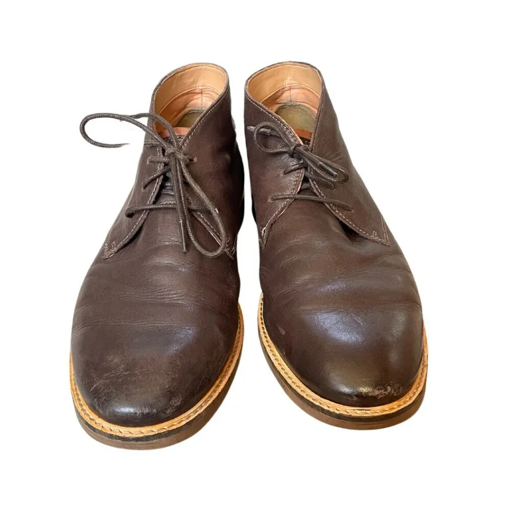 Clark's Atticus‎ Ankle Lace-Up Boots, Men's Size 12, brown, GUC
